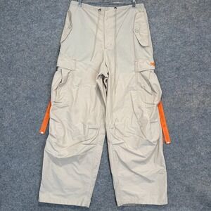 Vintage Caffeine Nylon Blend Cargo Pants Adult XS (29x30) Rave Skater Techno 90s